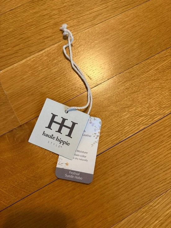 Haute Hippie Festival Suede Tote Bag in Light Taupe - Everyday Shoulder Bag - Picture 10 of 10